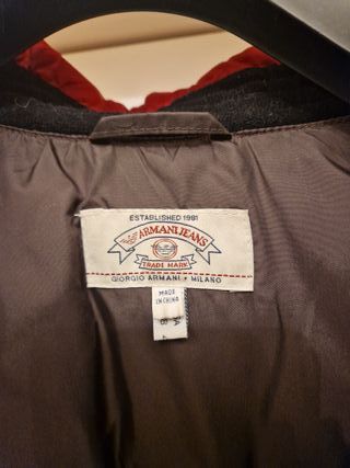 Piumino Armani Jeans donna rosso taglia 54