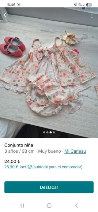 Conjunto niña Mi Canesú floral