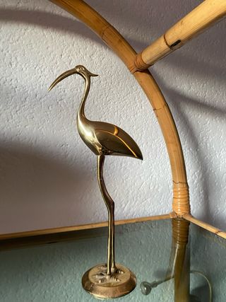 Figura Decorativa Cisne Dorado Metal