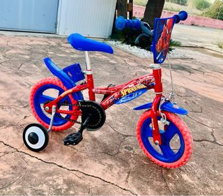 Bicicleta Spiderman 12 Roja y Azul