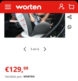 Silla coche bebé giratoria