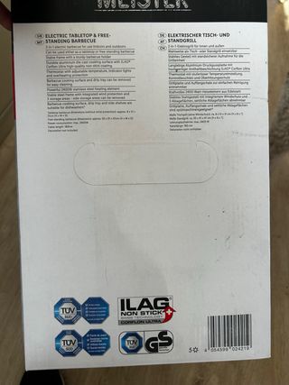 Barbacoa Eléctrica Mesa con Soporte