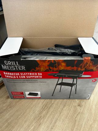 Barbacoa Eléctrica Mesa con Soporte