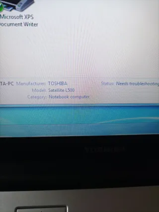 Portátil Toshiba Satellite L500-1TU