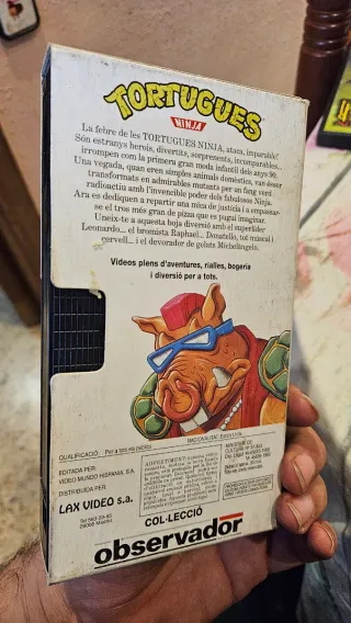 Pack 5 VHS Tortugas Ninja Catalán