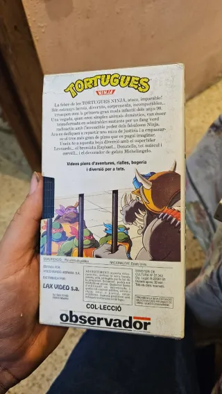 Pack 5 VHS Tortugas Ninja Catalán