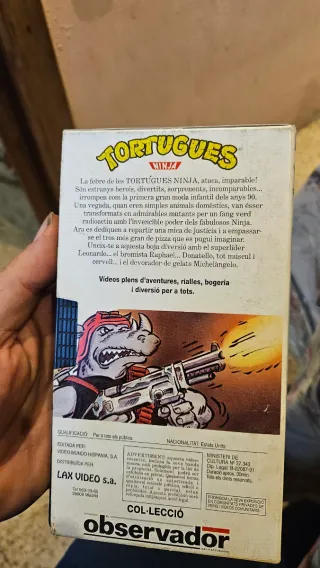Pack 5 VHS Tortugas Ninja Catalán