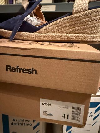 Alpargatas Refresh Azul Talla 41 Nuevas
