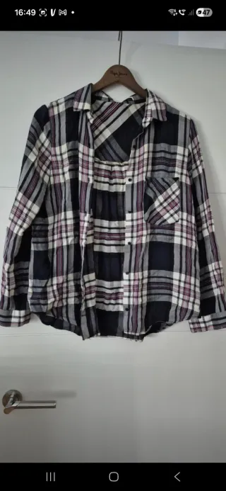 Camisa de cuadros Zara