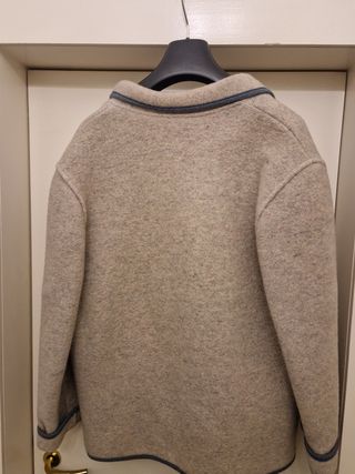 Giacca Giesswein Lana Donna Beige/Grigio