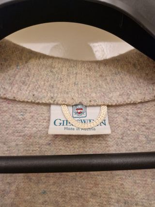 Giacca Giesswein Lana Donna Beige/Grigio