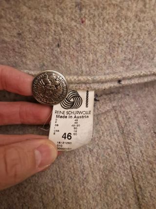 Giacca Giesswein Lana Donna Beige/Grigio