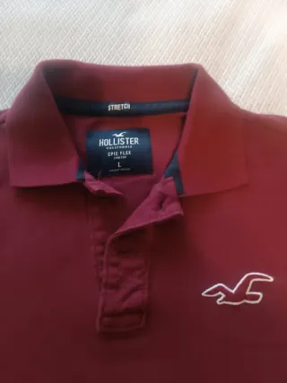 Polo Hollister Rojo Talla L