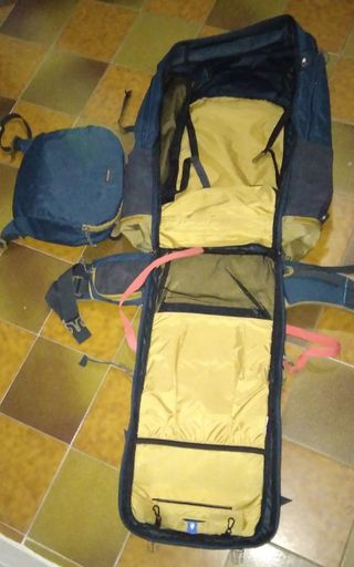 Zaino Forclaz 70L + 10L Blu/Giallo