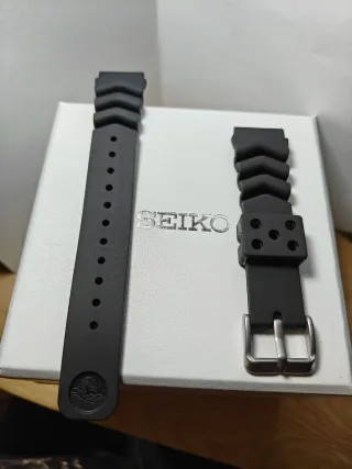 Correa Seiko 20mm Negra