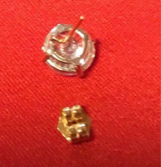 Pendientes Oro 18k Circonita Blanca