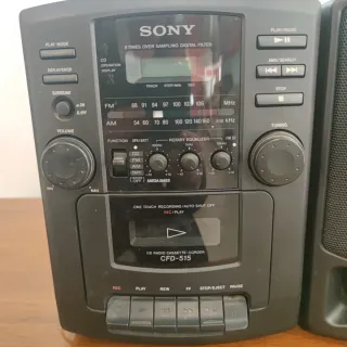 Sony CFD-515 Radio CD Cassette Recorder