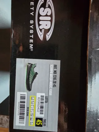 Zapatos de seguridad SIR MB1316 ZB