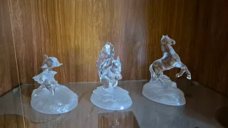 Figuras de cristal decorativas