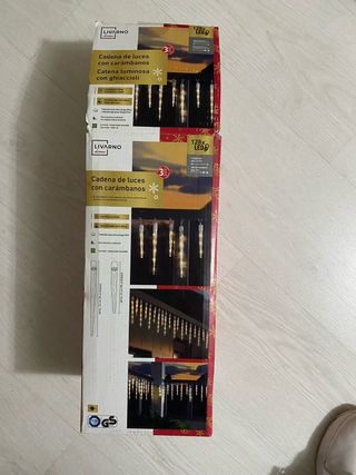 Cadena Luces LED Carámbanos 17.5m