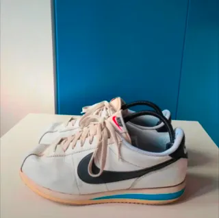 Nike Cortez leather white and black for men