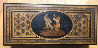 Scatola portagioie Sorrentina intarsiata XIX sec.