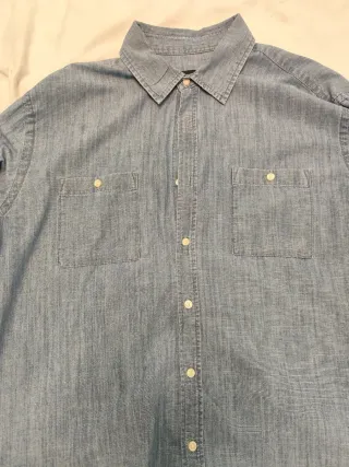 Camisa vaquera Cortefiel azul impecable