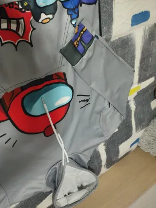 Sudadera Among Us Gris