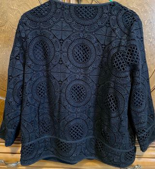 Chaqueta Pedro del Hierro Negra Encaje