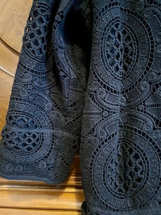 Chaqueta Pedro del Hierro Negra Encaje