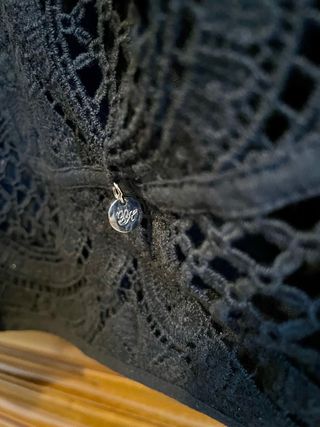 Chaqueta Pedro del Hierro Negra Encaje