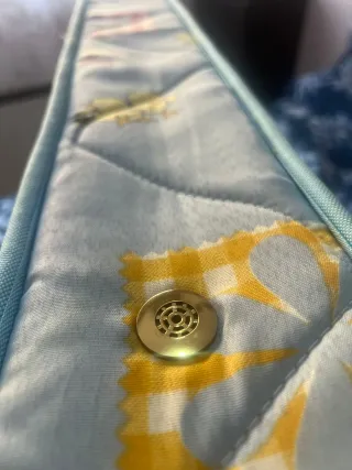 Colchón cuna acolchado con patitos