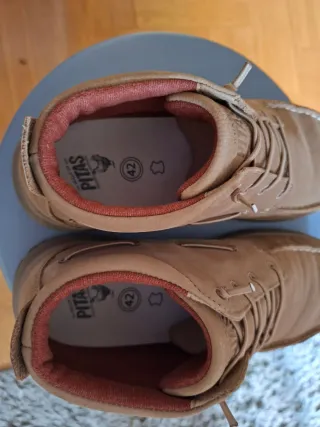 Botas Pitas Hombre Beige