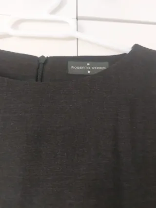 Vestido Negro Oficina Roberto Verino Talla S