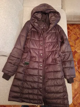 Piumino Benetton donna marrone taglia 46