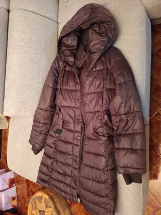 Piumino Benetton donna marrone taglia 46