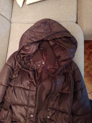 Piumino Benetton donna marrone taglia 46