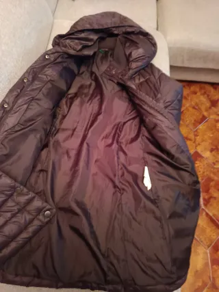 Piumino Benetton donna marrone taglia 46
