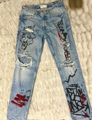 Pantalones Bershka Rotos Estilo 90s