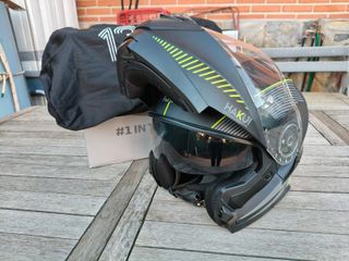 Casco Moto 130R Hakui V2 Negro/Amarillo talla L