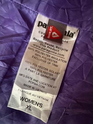 Giubbotto Patagonia Donna Taglia XL Blu