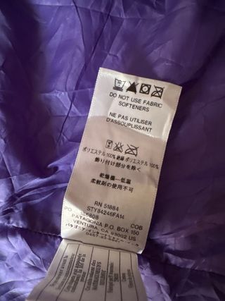 Giubbotto Patagonia Donna Taglia XL Blu