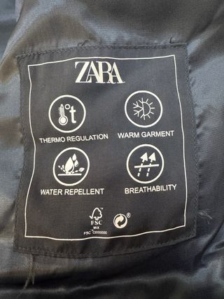 Chaqueta Zara Negra Talla L. Nueva