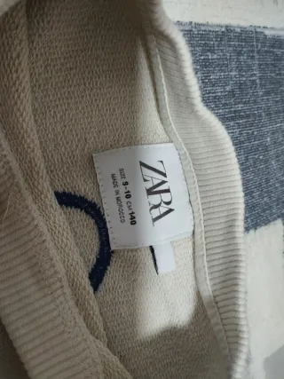 Jersey beige con estampado Mickey Mouse