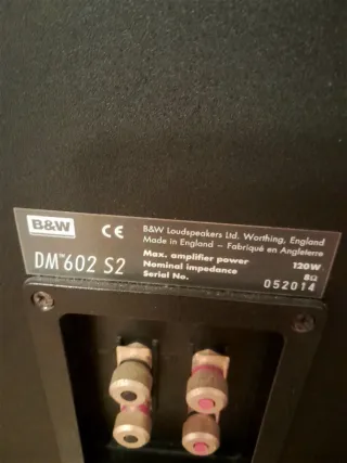 Altavoces B&W DM602 S2 Negros