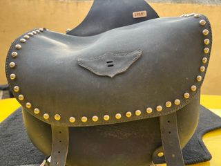 Alforjas Moto Spaan Cuero Negro