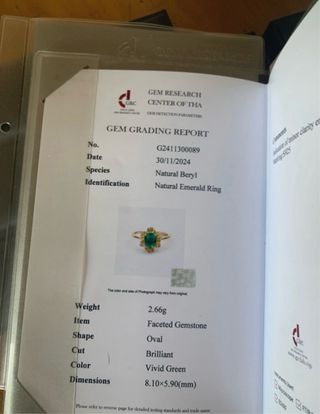 Conjunto Esmeraldas Certificadas GRC