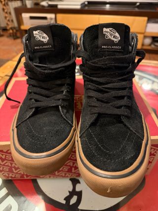 Zapatillas Vans SK8-Hi Pro Negras y Marrones