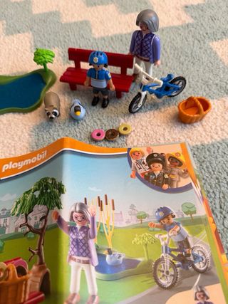 Playmobil Comisaría y Moto