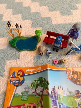 Playmobil Comisaría y Moto